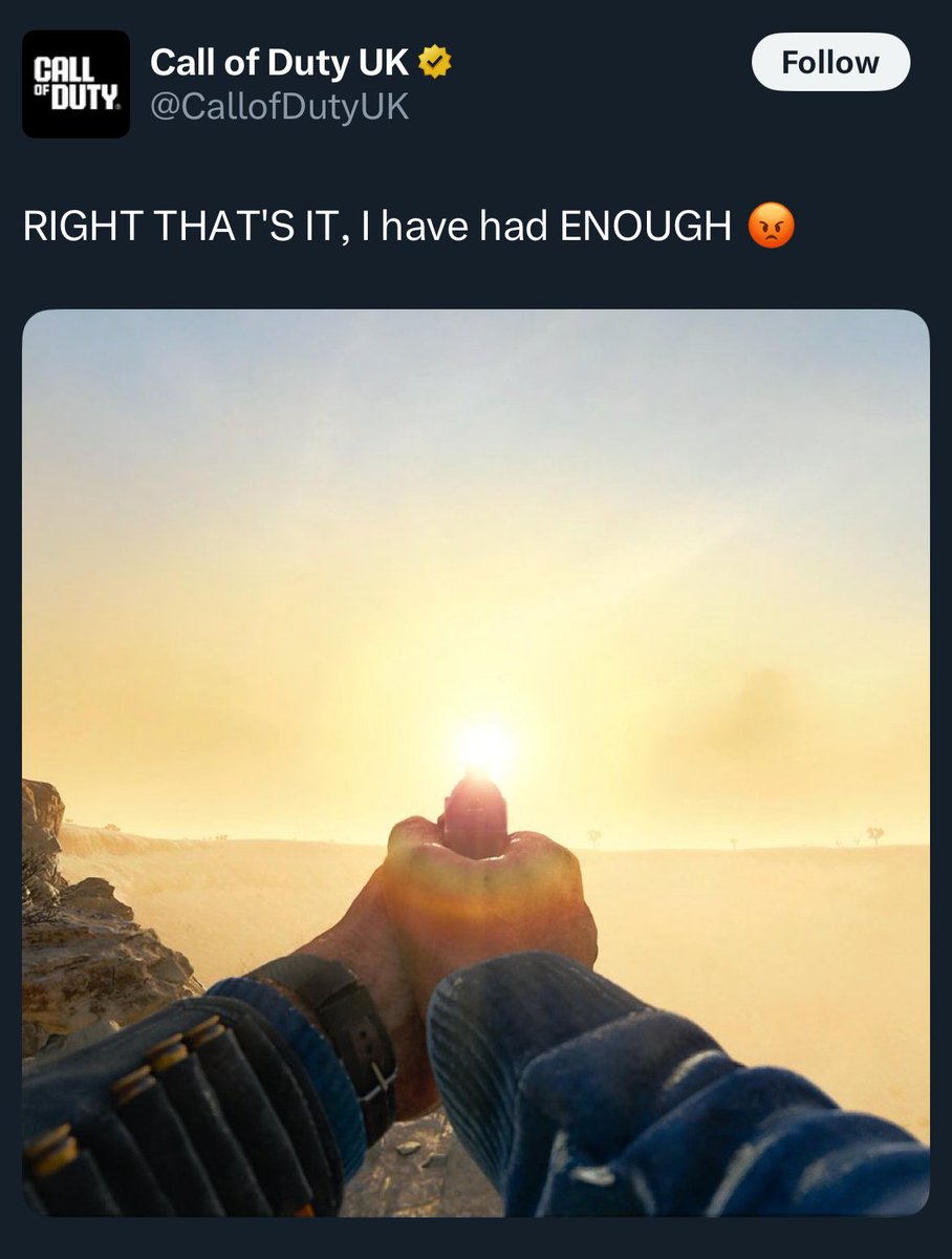 .<a href="/WARDOGS/">WARDOGS</a> 🤝 <a href="/CallofDutyUK/">Call of Duty UK</a>

Mutually getting fed up with the heat…