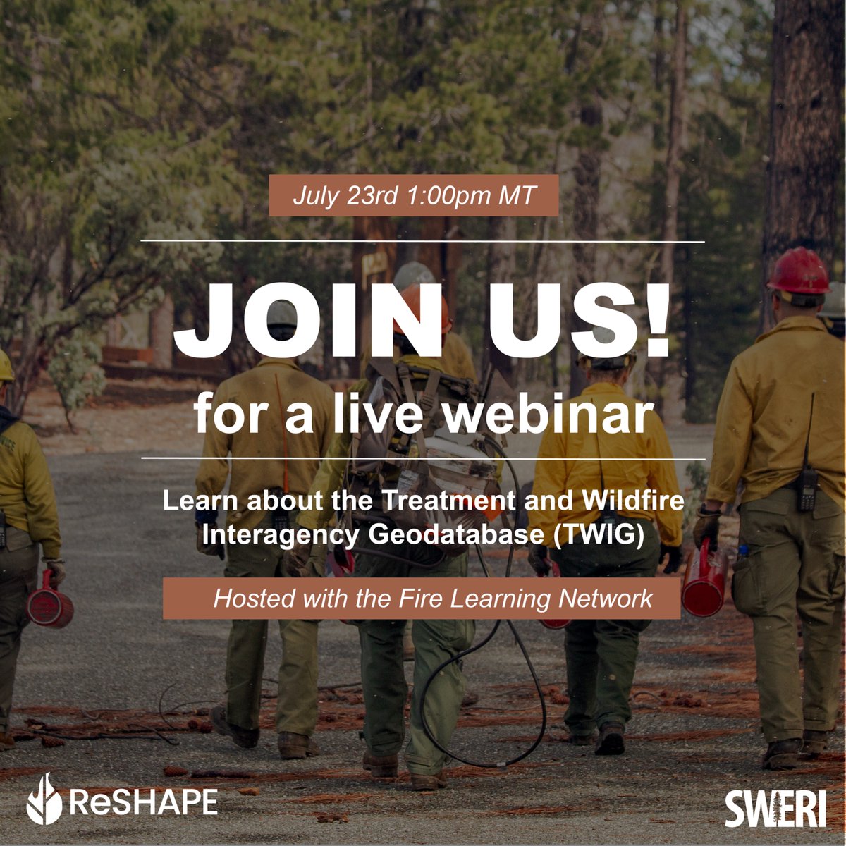 How do we measure wildfire treatment effectiveness and support better decisions?

Join us for a webinar on July 23rd at 1pm MT!

-Geospatial tools
-Social science
-Effectiveness research
-ROI studies

Register: tnc.zoom.us/meeting/regist…

#WildfireScience #FireEcology