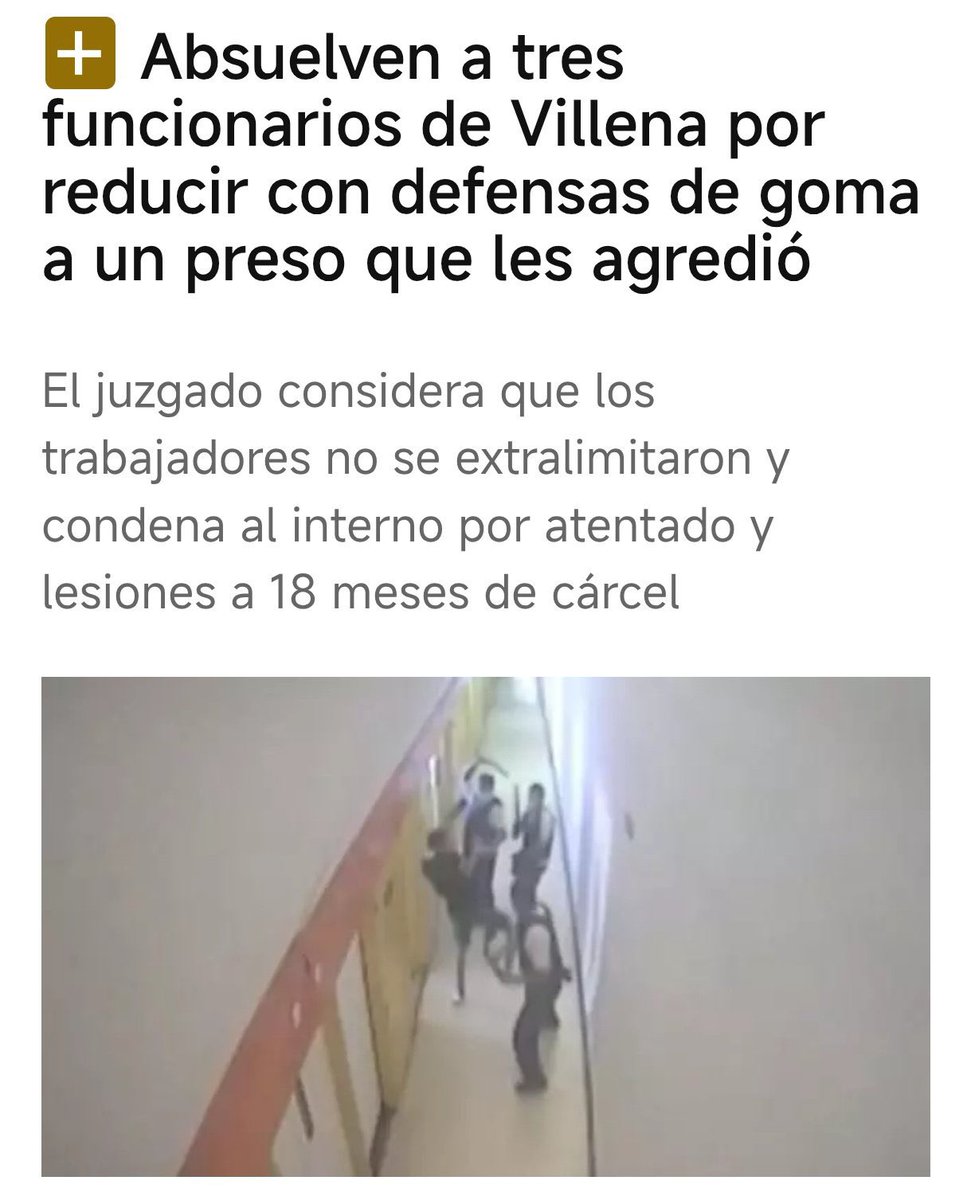 👏🏻JUSTICIA! POR FIN

Tras una campaña de persecución, acoso y desprestigio,tras suspenderlos de empleo y sueldo por la denuncia falsa de la subdirectora a la que #Marlaska tachó de ejemplar y no reincorporarlos ni en Navidades estando ella ya inculpada. Sin un perdón

Enhorabuena