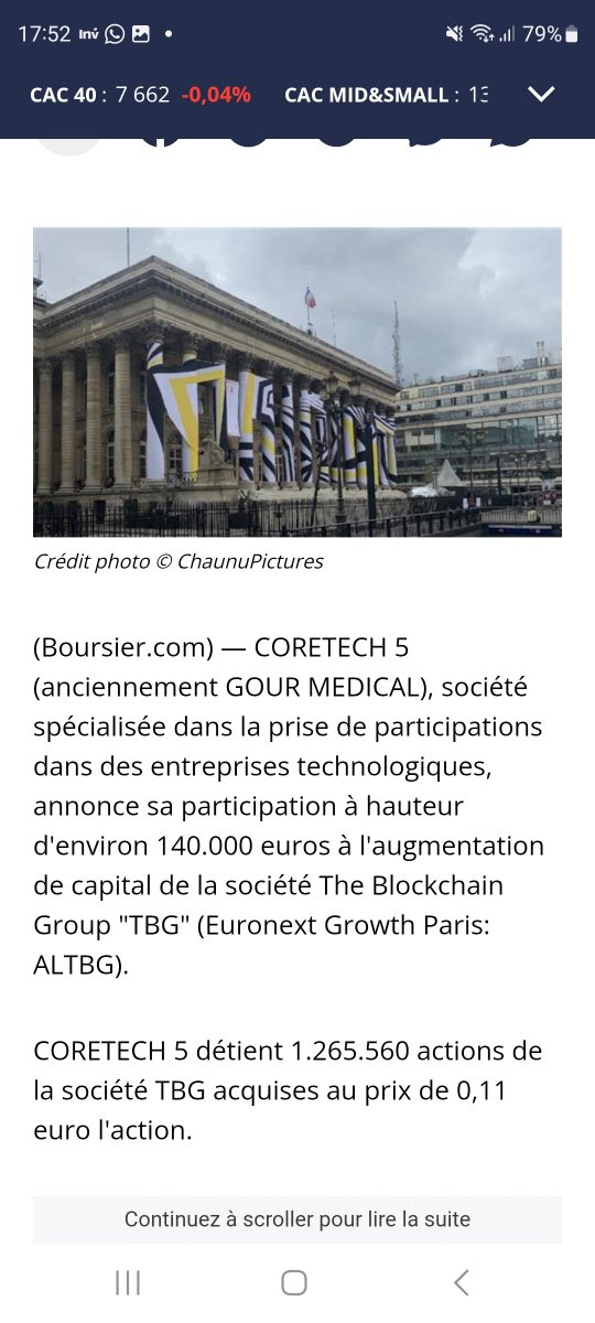 JrmeFerran85965's tweet image. #coretech toujours suspendu tant mieux tant qu'elle reste à 0,39 espérant de bonne nouvelle sur le blockchain elle détient comme même 1,2 millions d'actions de #theblockchaingroup #altbg détenu à 0,11 centimes qui aujourd'hui est à plus de 4 euros l'action #bitcoin #blockchain