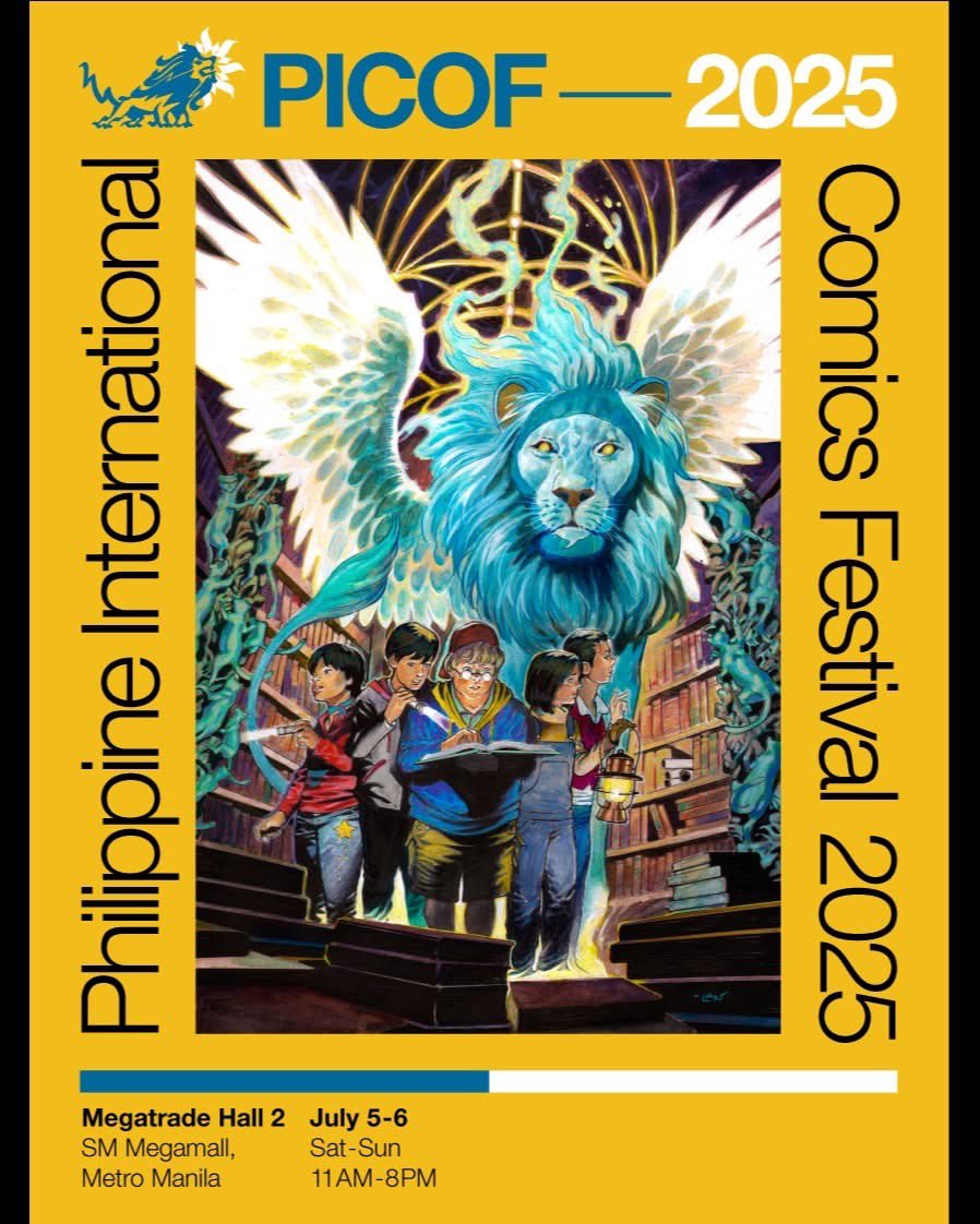 KOMIKET PRESENTS PICOF 2025!

The Philippine International Comics Festiva! July 5-6, 11am-8pm, SM Megamall, w/ over 200 comics creators from 🇵🇭 and around the world!

First 1,000 attendees per day get a FREE Tuwa komiks anthology worth Php500 featuring 92 indie creators!