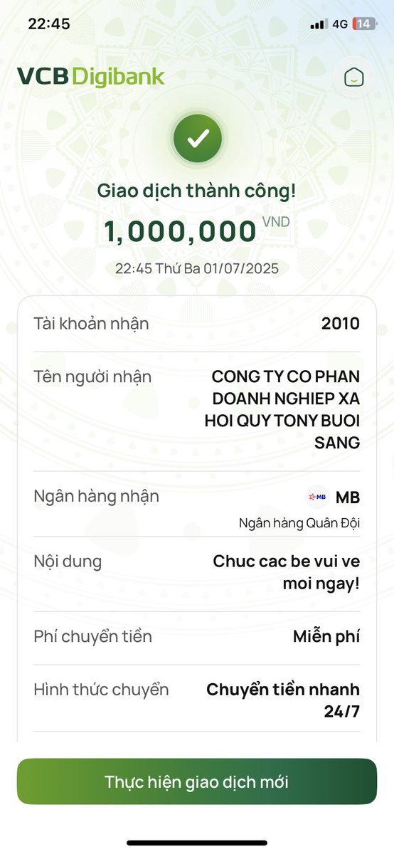 SunSen2024's tweet photo. Trước đây mỗi lần chuyển khoản hay quyên góp gì đó mình hay đắn đo mãi rồi mới chuyển.

Nhưng từ khi quyết định mỗi đầu quý sẽ chuyển vào quỹ cho các bé thì mình không phải nghĩ gì nữa. Giờ mỗi đầu quý xuất quỹ là niềm vui!

Chúc các bé luôn vui vẻ, khoẻ mạnh!