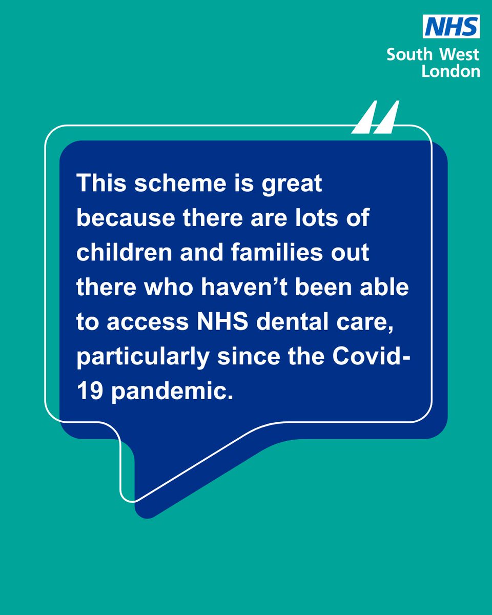 🦷 “There are lots of children out there who haven't been able to access NHS dental care... It’s great to be able to say ‘yes’ and help some families.” Read about the NHS dental health pilot boosting access to care in Core20Plus5 areas: orlo.uk/4DkjF