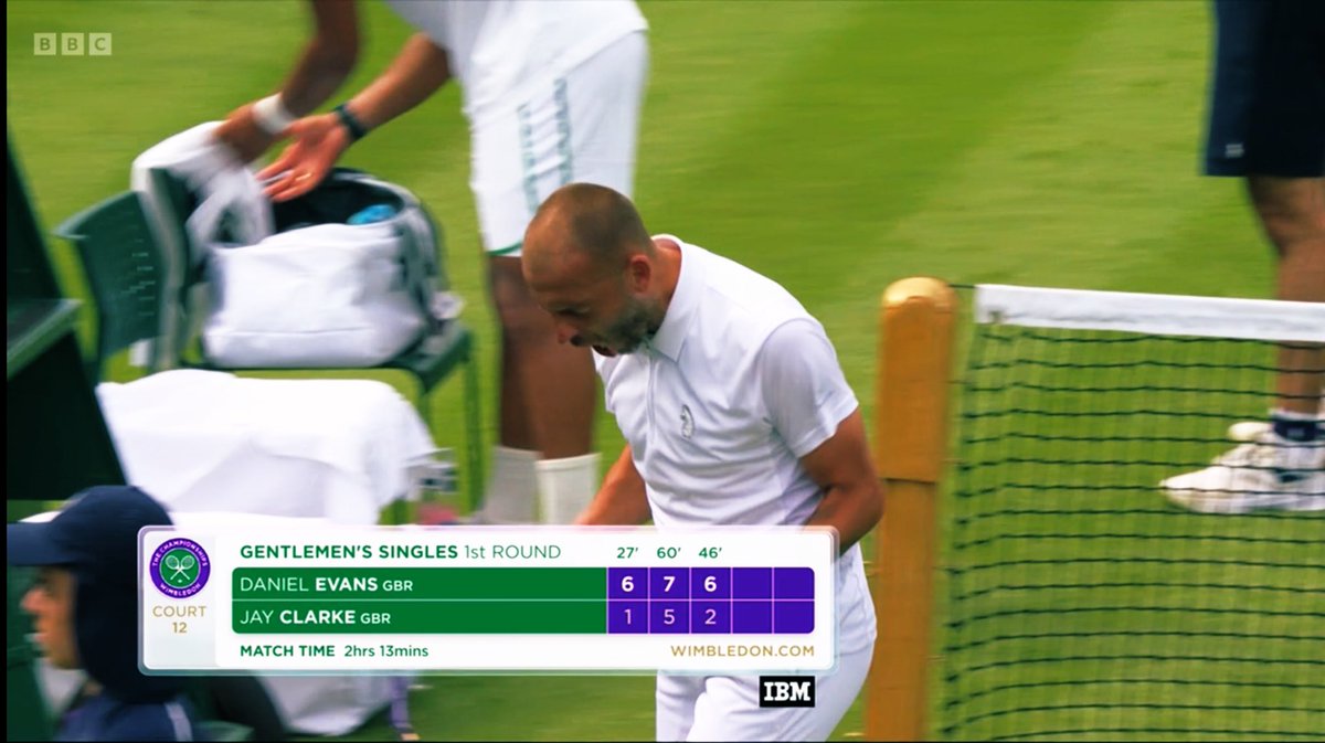 Dan Evan beats Jay Clarke in a battle of the British wildcards in Day 2 of Wimbledon🎾🇬🇧 

Three straight sets of 6-1 7-5 6-2, takes him through to Round 2 for the first time since 2021, where he will play either Novak Djokovic or Alexandre Müller.

#Wimbledon #DanEvans #Djokovic