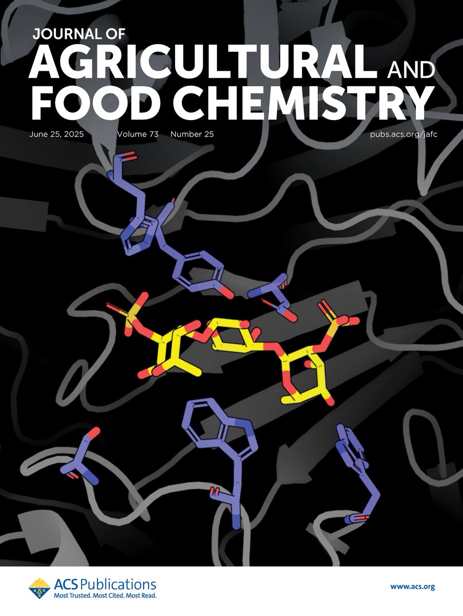 The key residues involved in substrate recognition of the endo-1,3-fucanase Fun187B are shown in this #JAFC cover. Read the article about their characterization at go.acs.org/cOP