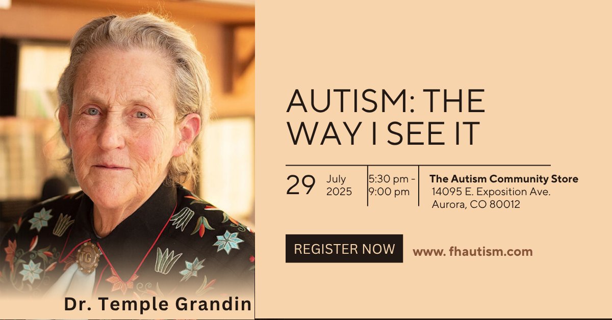 🎤 Hear from Dr. Temple Grandin — autism advocate &amp; innovator!
💡 Tips on early intervention, school, puberty &amp; more.
🎟️ Limited seats — don’t miss out!
#TempleGrandin #AutismAwareness #Neurodiversity

Sign Up Today! fhautism.com/about-our-auti…