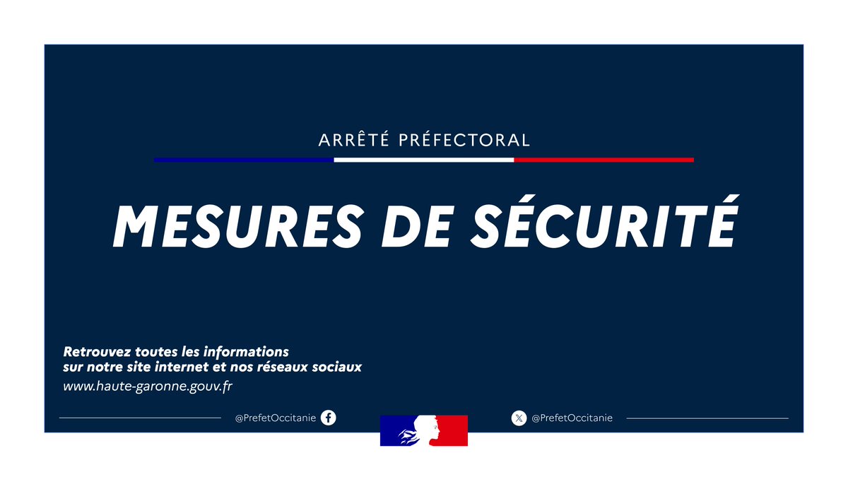 Préfet d'Occitanie et de la Haute-Garonne tweet media