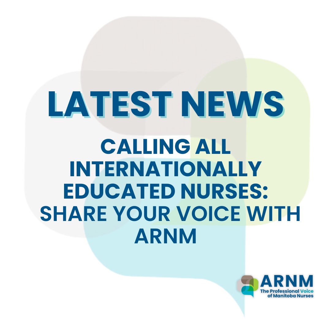 IENs - we’re listening. Join ARNM’s virtual forum July 2, 8–9 PM on Zoom to share your challenges, wins &amp; what support you still need.

🔗 Register: us02web.zoom.us/webinar/regist…

#ARNM #IENVoices #ManitobaNurses