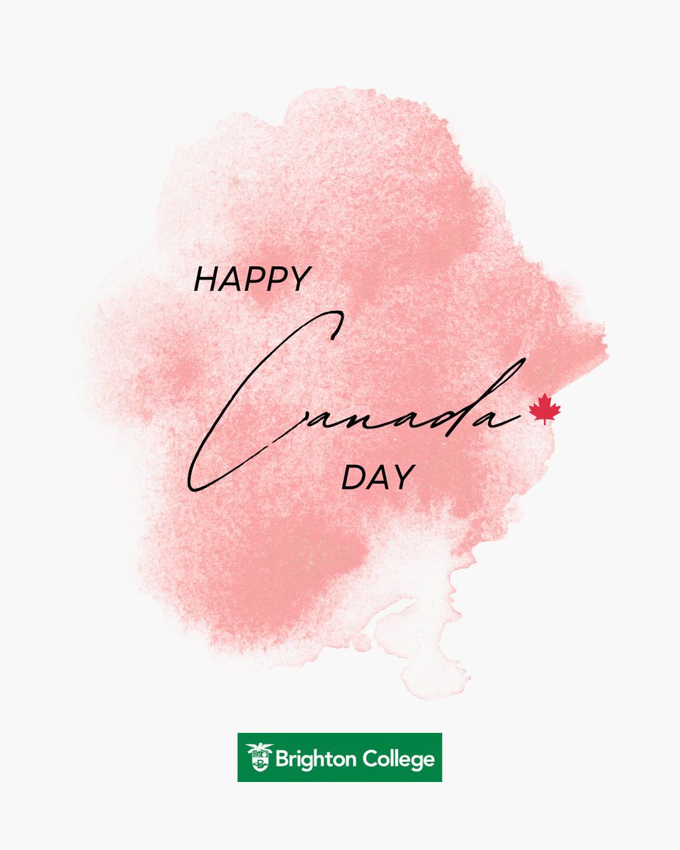 BrightonCol's tweet image. 🍁 Happy Canada Day! 🍁

Whether you're spending the day with friends, family, or simply enjoying a moment of reflection — Happy Canada Day from all of us at Brighton College! ❤️🤍

#brightoncollegecanada #canadaday
