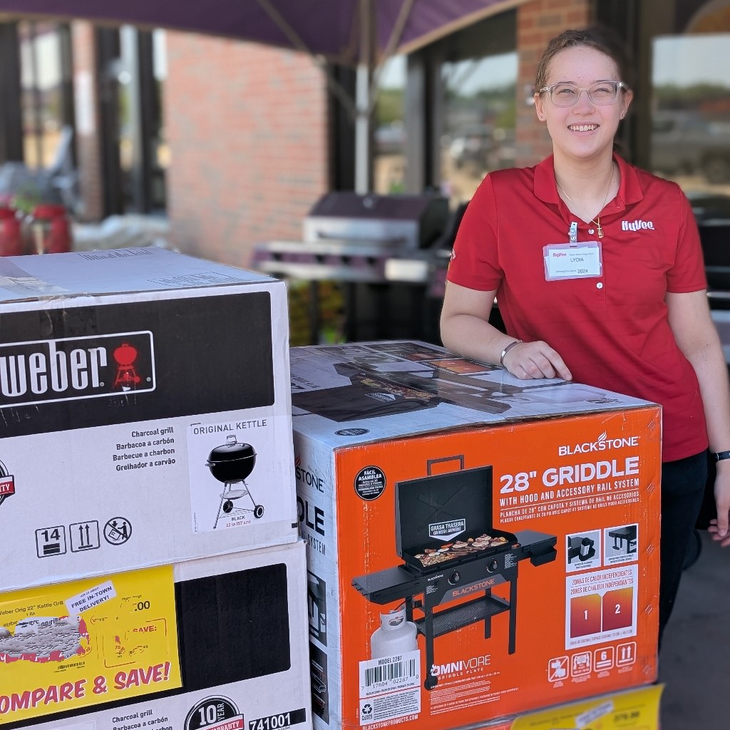 Stop by the GM Tent Sale at your Cedar Falls Hy-Vee for deals so 🔥HOT 🔥 on our remaining Blackstone and Weber grills that we can't post the price online! While supplies last!
