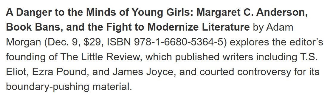 adamm0rgan's tweet image. Huge thanks to Publishers Weekly for featuring A DANGER TO THE MINDS OF YOUNG GIRLS in their fall preview!