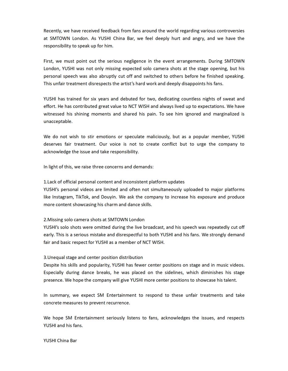 LOVE YUSHI, STAND FOR YUSHI

Demanding Respect and Fairness for YUSHI
#YUSHI #유우시 #ユウシ
#NCT #NCTWISH