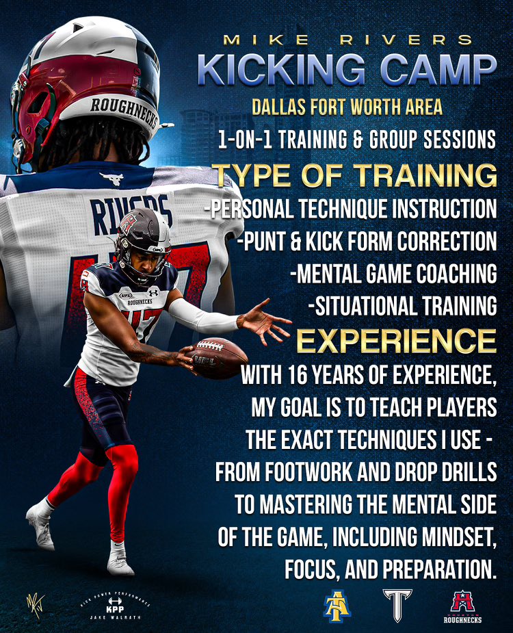 Train like a pro! 🏈 I will be doing summer training &amp; will be training out of the Dallas / Arlington / Fort Worth area. 🏙️

DM me to set up a training session, spots are limited! 📲