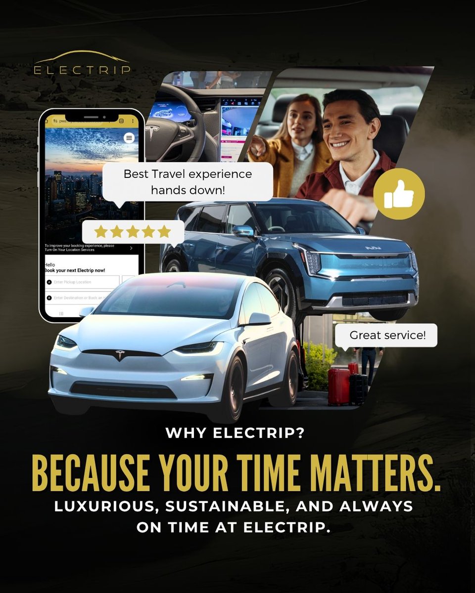 Travel better with every trip. Try a ride that’s tailored for professionals. Visit electrip.us. #electrip #luxurycarservice #travelinstyle #professionaldrivers #luxurytransportation #viptransfer