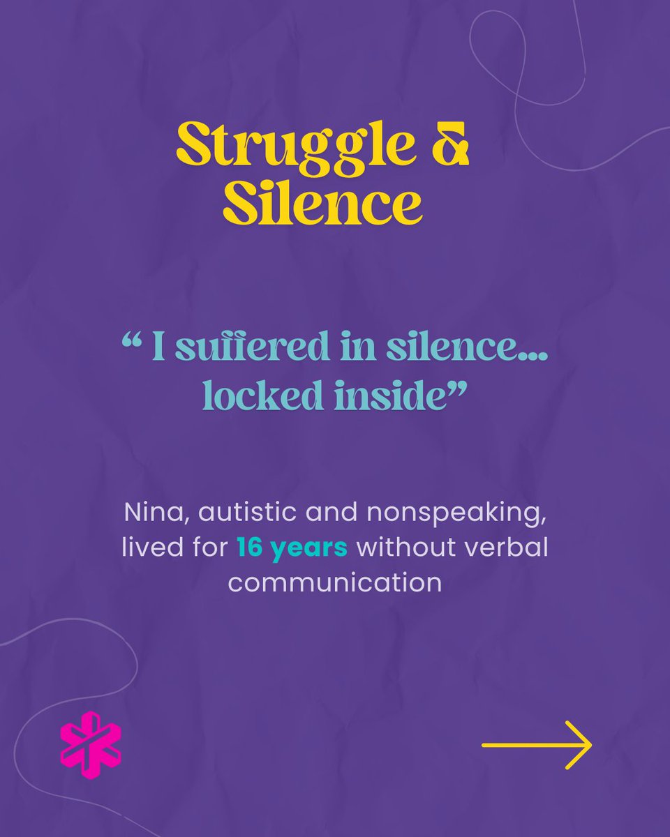 TelepathyTapes's tweet image. For 16 years, Nina couldn’t speak, but she could think.
With support + Spelling to Communicate, she found her voice.
Now she spells, types, advocates and runs a business.
Everyone deserves access to communication. 💬
#PresumeCompetence #Neurodiversity #S2C #TelepathyTapes