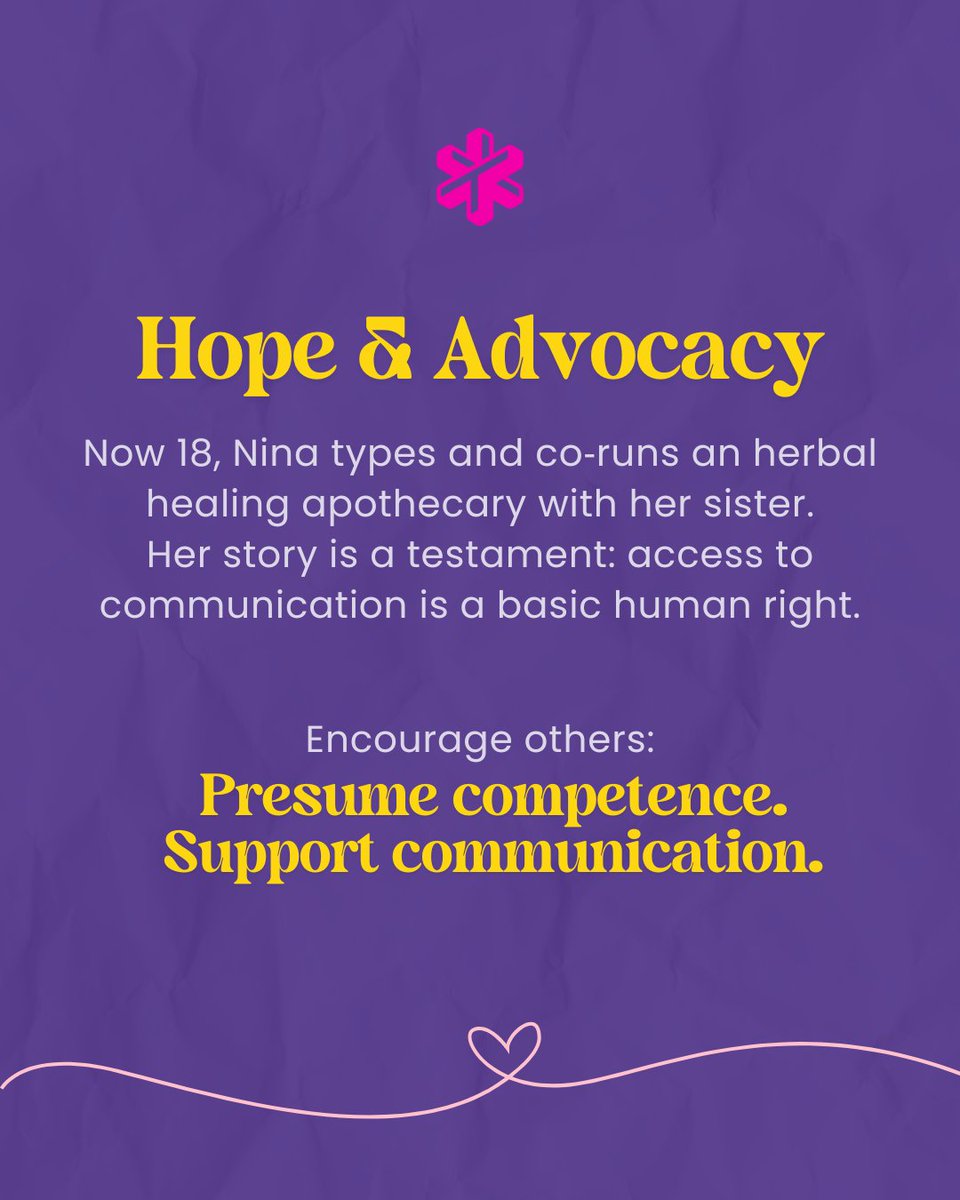 TelepathyTapes's tweet image. For 16 years, Nina couldn’t speak, but she could think.
With support + Spelling to Communicate, she found her voice.
Now she spells, types, advocates and runs a business.
Everyone deserves access to communication. 💬
#PresumeCompetence #Neurodiversity #S2C #TelepathyTapes
