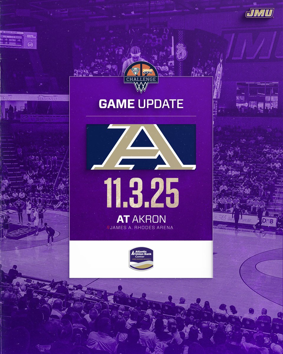 Heading to The Rubber City. 📍

📰: tinyurl.com/23xm5nm4

#GoDukes | #MACxSBC