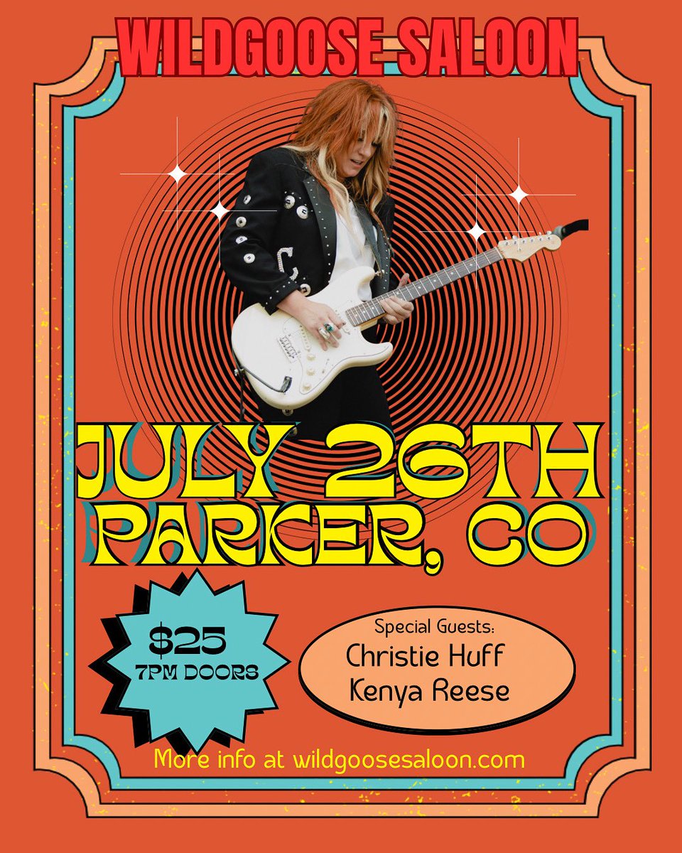PARKER, CO!! We are playing the Wildgoose Saloon! See yall there