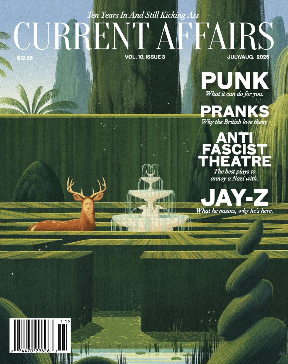 curaffairs's tweet image. Issue 54 is here!
⛓️The twisted world of "Prison Tycoon" games
🎭A guide to the best anti-fascist plays
🎤An elegy for Jay-Z
🌀The 20th anniversary of Hurricane Katrina
Plus: A map of Trump's Alcatraz, a stick-on beard kit for politicians who need to look rugged, and much more!