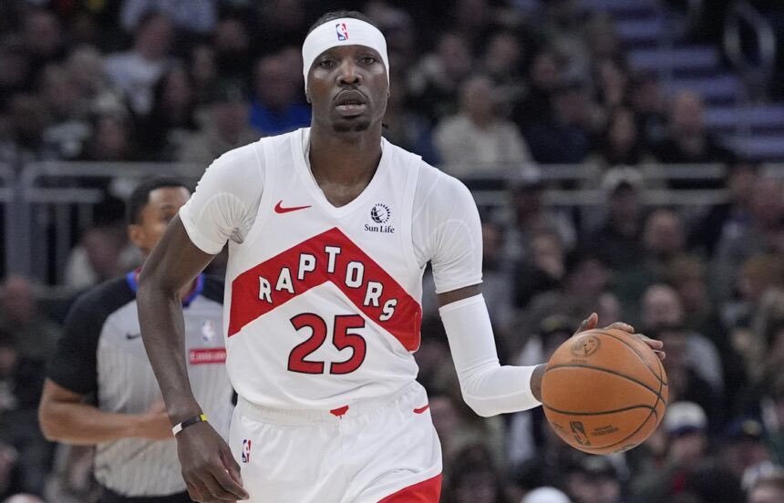 AidanLaPorta69's tweet photo. The Sixers should try and sign Chris Boucher to a 2 year, $11.4m deal. He played with Nurse and gives depth and size at PF. https://t.co/ZyoLUBJD1v