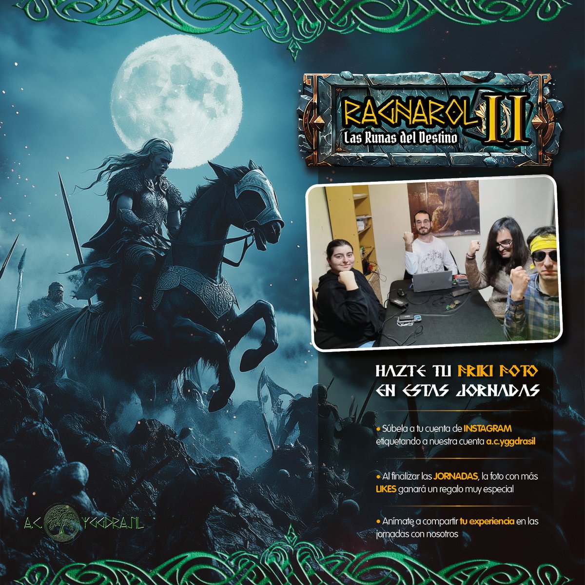 AcYggdrasil's tweet photo. 🎲 ¡Las #Ragnarol II siguen en marcha! 🎲

 Os recordamos que el 19 de julio tenemos nuestras jornadas llenas de #rol y diversión. 

✨ Y además, ¡Habrá juegos y #sorteos !

¿Te lo vas a perder?  ¡Encuentra tu partida aquí! 
👉 https://t.co/PBz1Y1L08O

#ACYggdrasil #CordobaESP https://t.co/Nci2nropYs