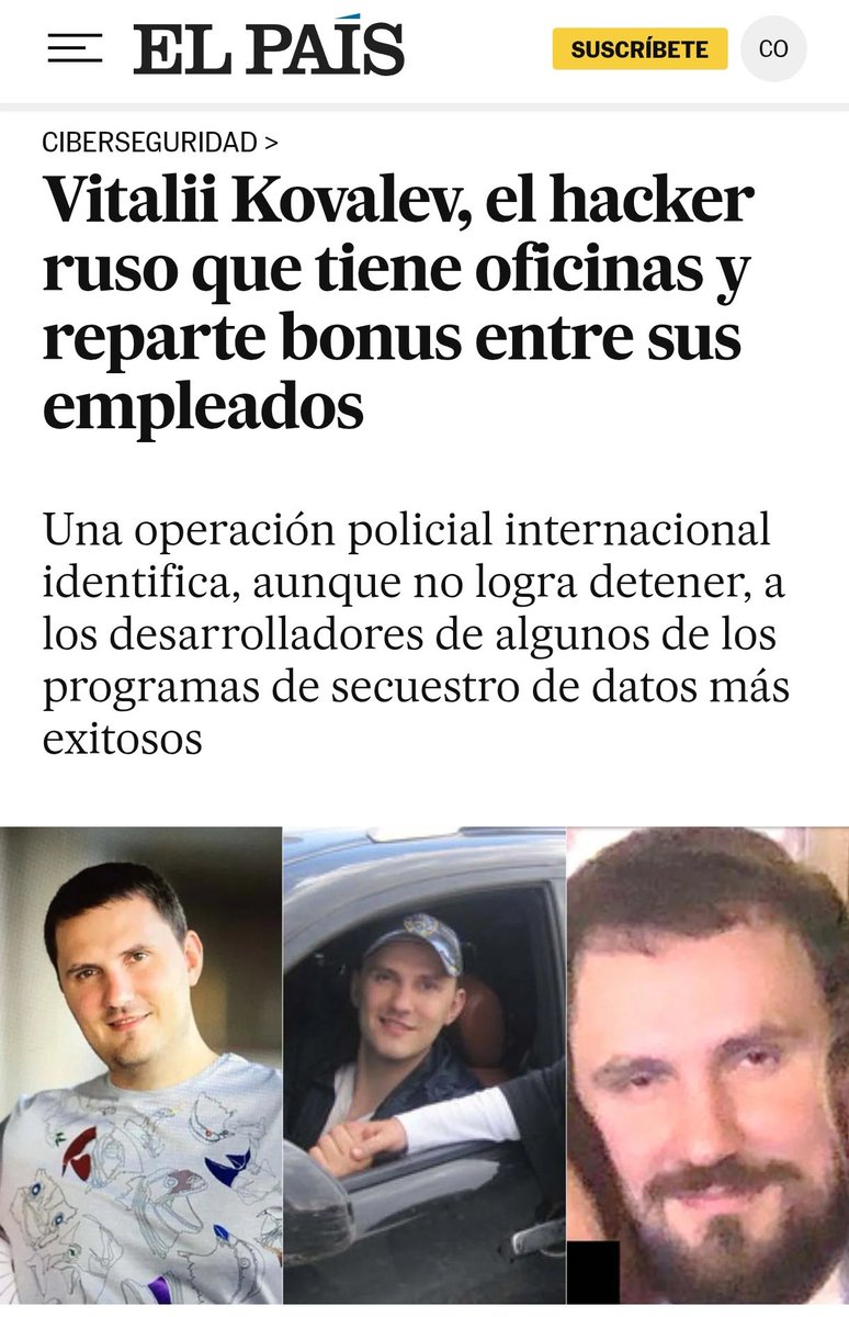 EnemigoAnonimo_'s tweet image. Vitalii, te podemos perdonar que seas un ciberdelincuente, pero que no permitas el teletrabajo... POR AHÍ SÍ QUE NO elpais.com/tecnologia/202…