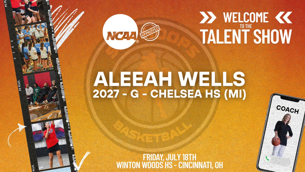 She Hoops Basketball (@shehoopsbball) on Twitter photo We are happy to welcome <a href="/AleeahWells5/">Aleeah Wells</a> to the Talent Show in Cincinnati in July!
An opportunity for extra college exposure in front of coaches from all levels!
ποΈ Friday, July 18th
β° 8 AM
π Winton Woods HS (Cincinnati)
Secure your spot today:
shehoopsbasketball.sportngin.com/register/form/β¦ We are happy to welcome <a href="/AleeahWells5/">Aleeah Wells</a> to the Talent Show in Cincinnati in July!
An opportunity for extra college exposure in front of coaches from all levels!
ποΈ Friday, July 18th
β° 8 AM
π Winton Woods HS (Cincinnati)
Secure your spot today:
shehoopsbasketball.sportngin.com/register/form/β¦