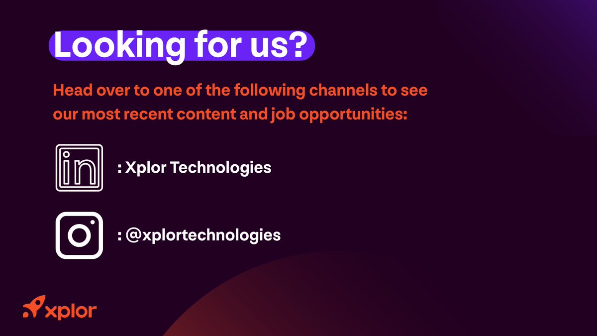 Xplor Technologies tweet media