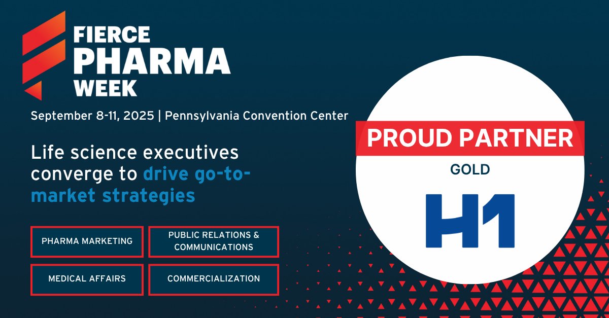 Excited to announce <a href="/EverydayHealth/">Everyday Health</a>, <a href="/GCIHealth/">GCI Health</a>, <a href="/GolinGlobal/">Golin</a>, and <a href="/H1co_/">H1</a> as Gold Partners for Fierce Pharma Week — the go-to event for the pharma and life sciences community.

Don't miss out on the chance to connect with industry frontrunners: loom.ly/5BXtSSQ