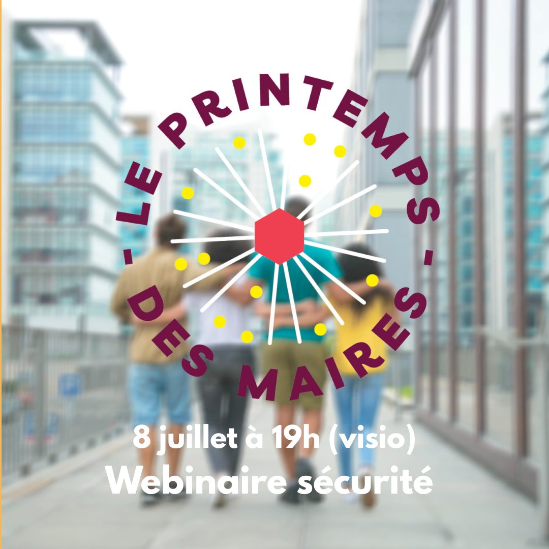 🕊️Comment cultiver un climat de sécurité dans nos communes en prenant soin des liens humains ? 
Le #PrintempsDesMaires organise un webinaire sur ce thème mardi 8 juillet de 19h à 21h.
ℹ️Infos et inscriptions👇
leprintempsdesmaires.fr/.../08-07-2025…
#EngagementCitoyen #Municipales2026