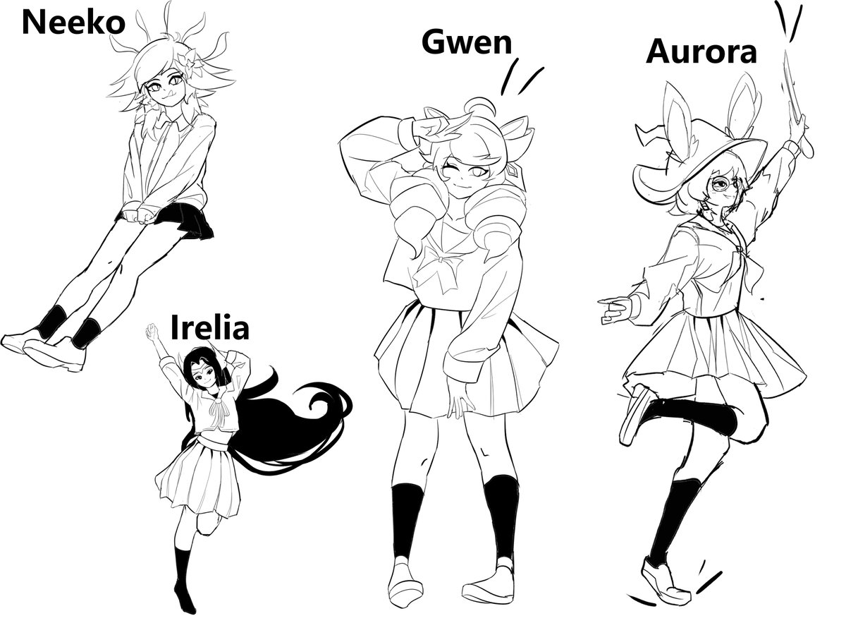 JK
#Neeko #irelia #gwen #aurora #LeagueOfLegends