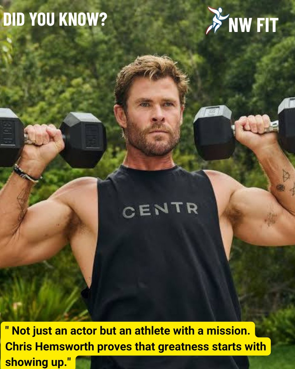 Not just an actor an athlete with a mission. 🎯 Chris Hemsworth proves that greatness starts with showing up. 💪🔥

🔗 Download now: bit.ly/nwfit-download

#FitnessJourney #StrengthTraining #GymLife