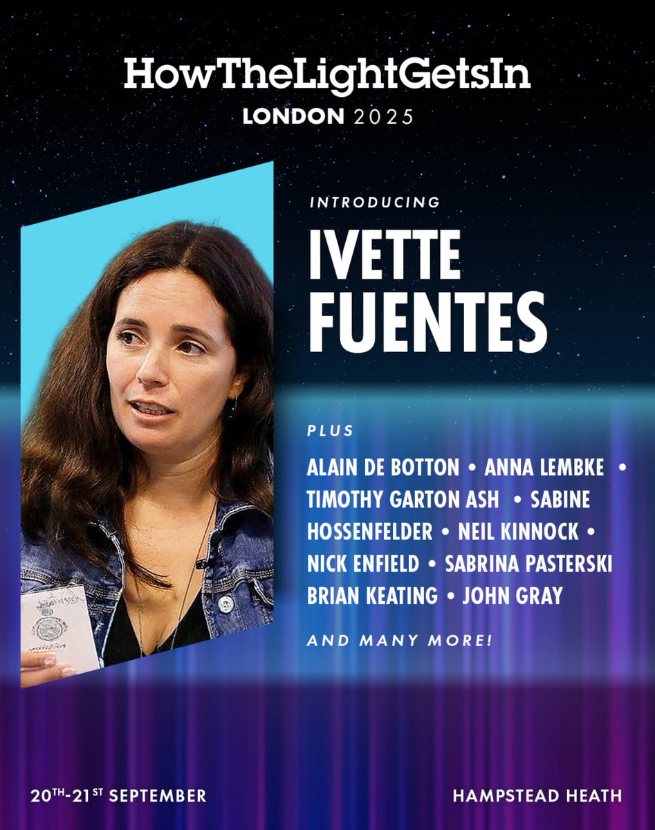 Excited to join <a href="/HTLGIFestival/">HowTheLightGetsIn Festival</a> at Kenwood House, London (Sept 20–21)! I’ll be debating The One and the Many with Sabine Hossenfelder &amp; James Ladyman — diving into physics, philosophy &amp; reality.
More info: howthelightgetsin.org/festivals/lond…
#HTLGI