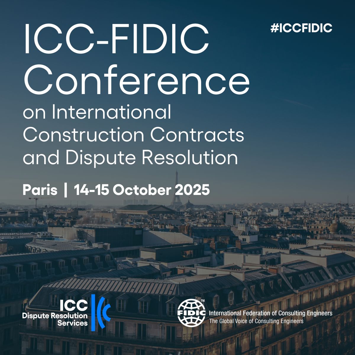 Join us in Paris for the ICC-FIDIC International Construction Contracts and Dispute Resolution Conference.

We are pleased to announce that our confirmed speakers are now live on the website, with more to come! View the speaker lineup in the speaker tab 👉 lnkd.in/dPZHBkNz