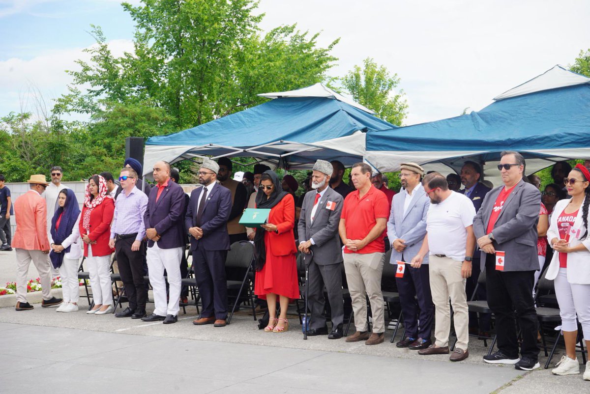 Patrick Brown (@patrickbrownont) on Twitter photo Happy to celebrate #CanadaDay this morning at the Mubarak Mosque hosted by <a href="/ahmadiyyacanada/">Ahmadiyya Muslim Jama’at Canada</a>.
Love for All. Hatred for None. Celebrating living in the great country in the world.
Canada. True North, Strong and Free. 🍁 Happy to celebrate #CanadaDay this morning at the Mubarak Mosque hosted by <a href="/ahmadiyyacanada/">Ahmadiyya Muslim Jama’at Canada</a>.
Love for All. Hatred for None. Celebrating living in the great country in the world.
Canada. True North, Strong and Free. 🍁