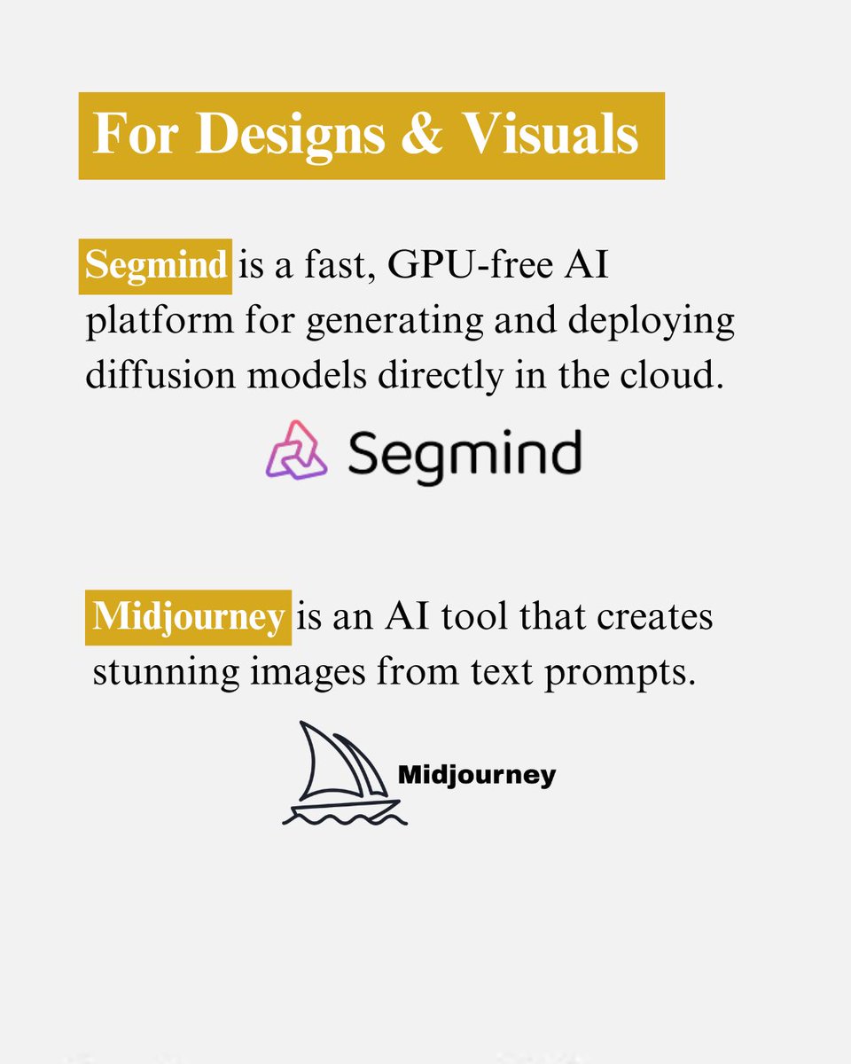 taranggosalia's tweet image. 8 AI tools that should be on your fingertips 👇
These aren’t just tools - they’re time-savers, creativity boosters, and productivity hacks rolled into one.
Which one’s your fave?
#AItools #CreatorStack #WorkSmarter #TarangRecommends #AITips #ProductivityTools #BuildWithAI