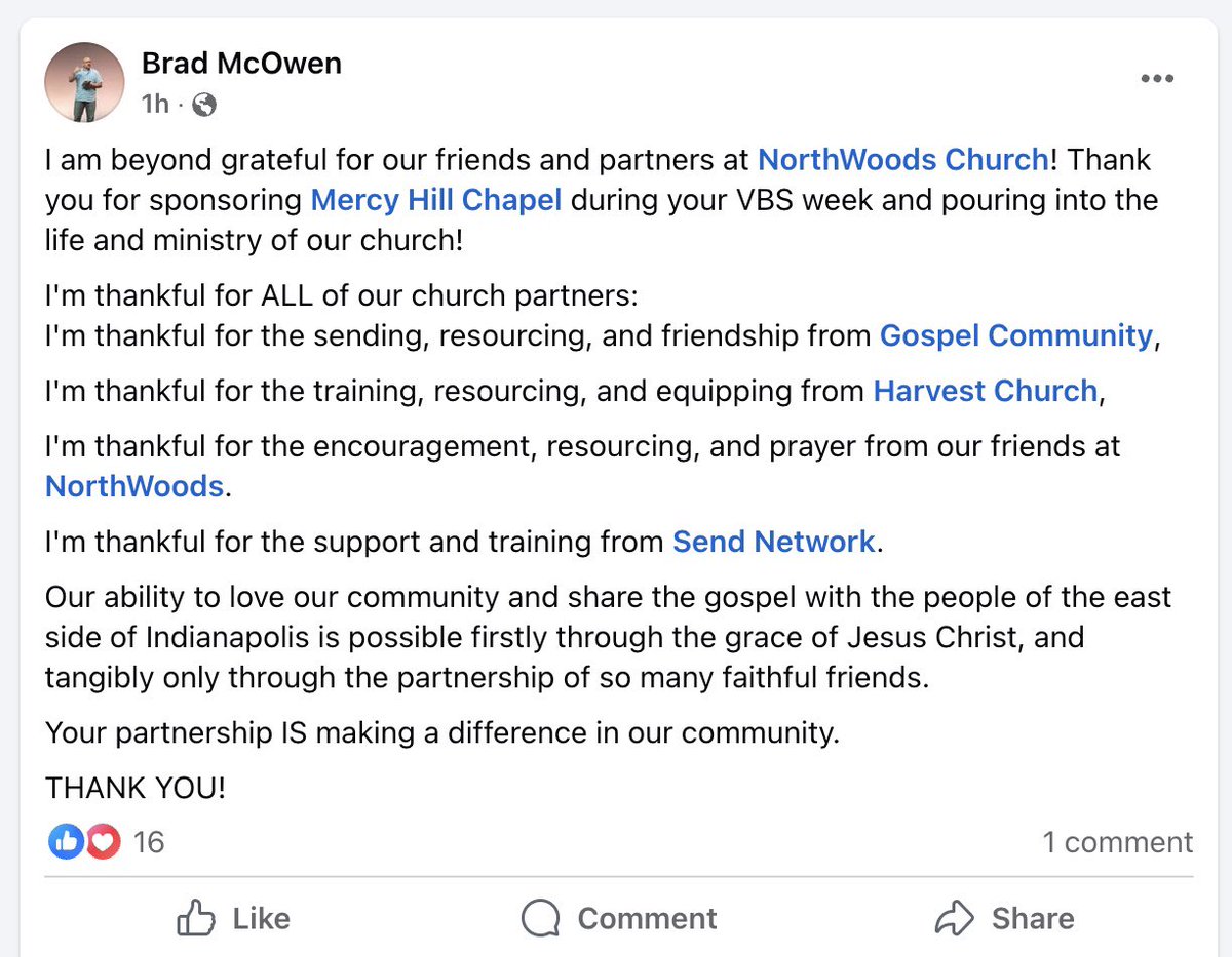 Love seeing kingdom-first churches stick together!

The whole family for the whole mission!
