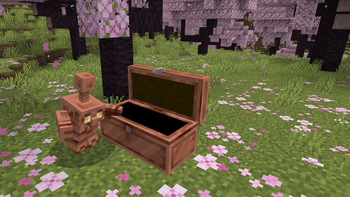 🚨URGENTE! Depois de 4 anos, o Golem de Cobre retornou oficialmente ao Minecraft 

Esse mob perdeu a votação para o Allay, durante a Minecraft Live 2021

Além disso, também recebemos baús, ferramentas e itens de cobre