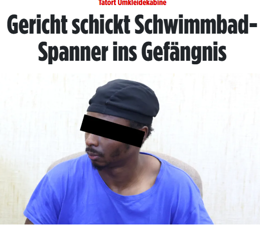 Taykra's tweet photo. #Köln: Immer wieder schlich sich der Ghanaer zu den Umkleidekabinen und schob sein Handy unter die Trennwände, machte Fotos von Frauen beim Umziehen. Bereits in der Schulzeit machte er in der Mädchen-Toilette heimlich Aufnahmen von Mitschülerinnen. https://t.co/8wyKSKmDZd https://t.co/mQtBVQ59bs