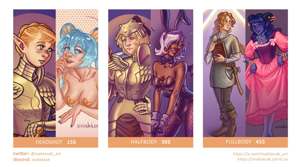 maktanak_art's tweet image. I'm opening 5 comm slots for July!
✨ Any shares/reposts are greatly appreciated ✨
I work with Lavatop (paypal)
Info: maktanak.carrd.co