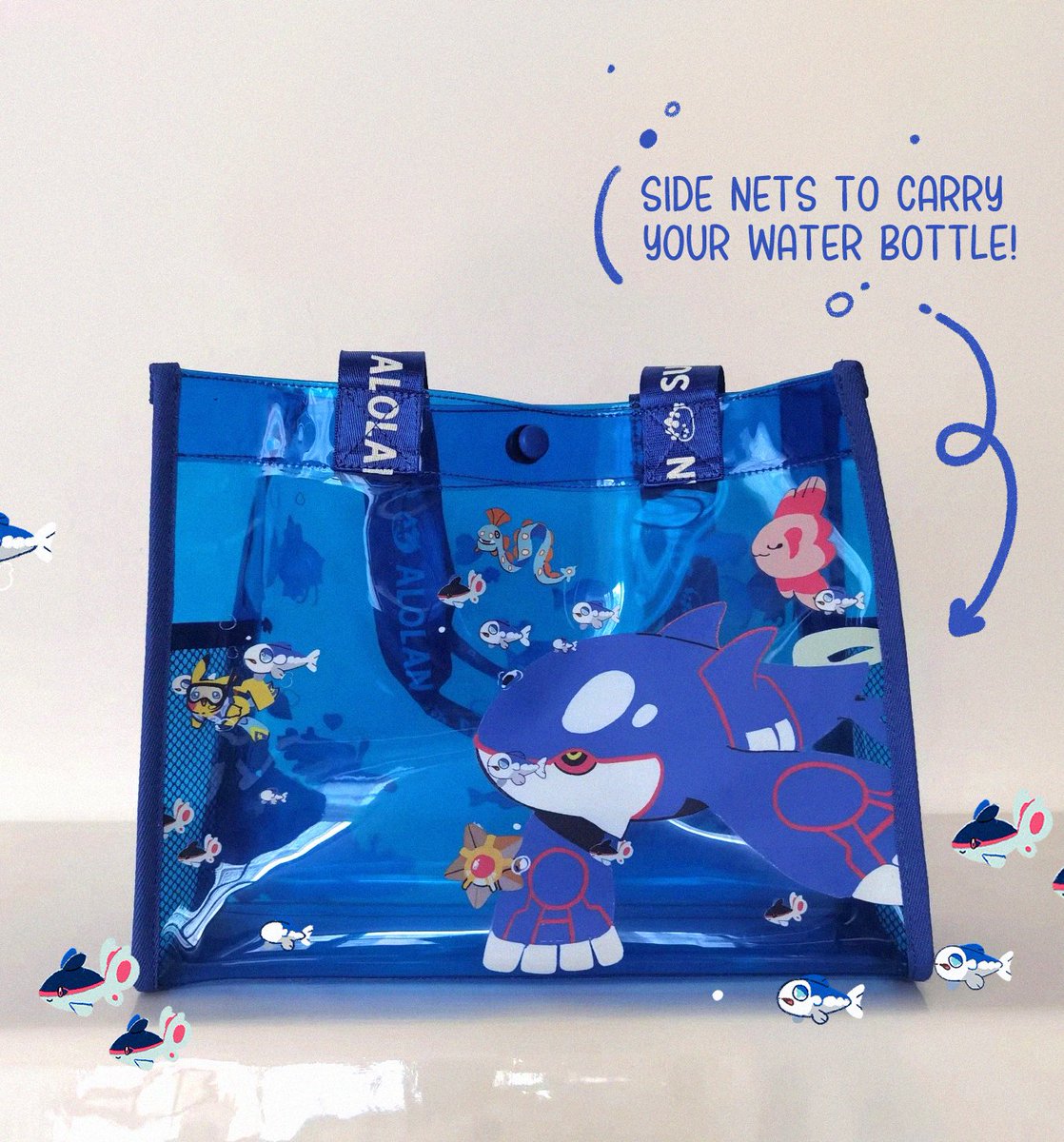 Look! I made a Pokemon aquarium bag!🐟🐟