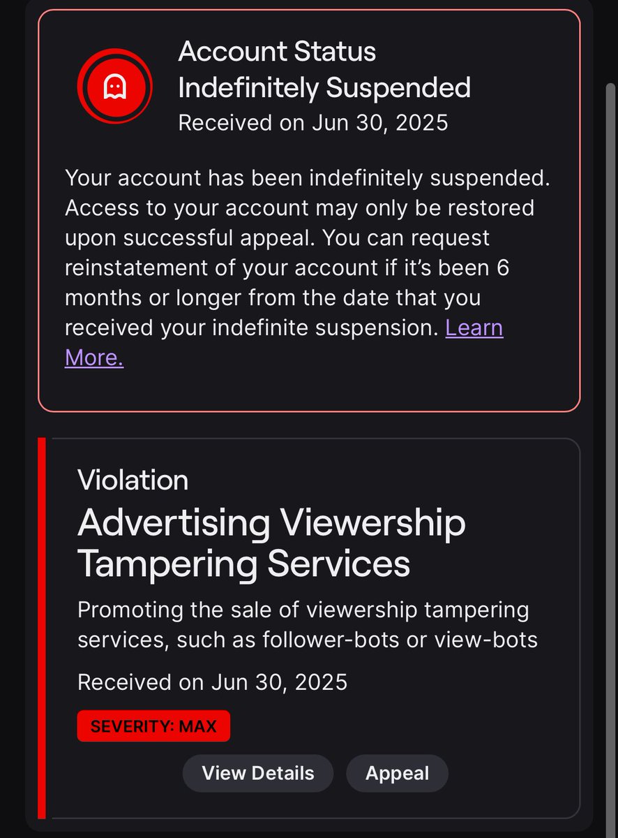 coffeesmalls's tweet image. HEY CHAT SO LIFE UPDATE IG???? @TwitchSupport please help i have never promoted botting 😭