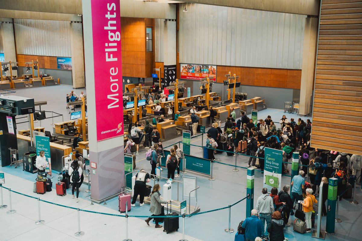 Over 1 million passengers have travelled through Ireland’s Favourite Airport from January to June 2025, an increase of more than 7%  on 2024 passenger numbers! ✈️

🔗 Read more here: bit.ly/4l2n66t

#shannonairport