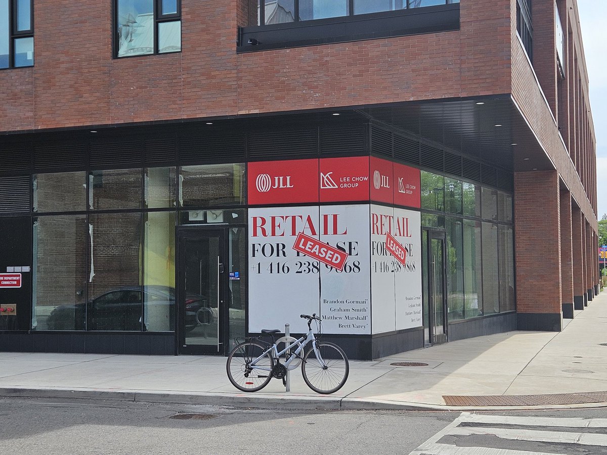 The corner commercial space at the Junction House has now been leased.