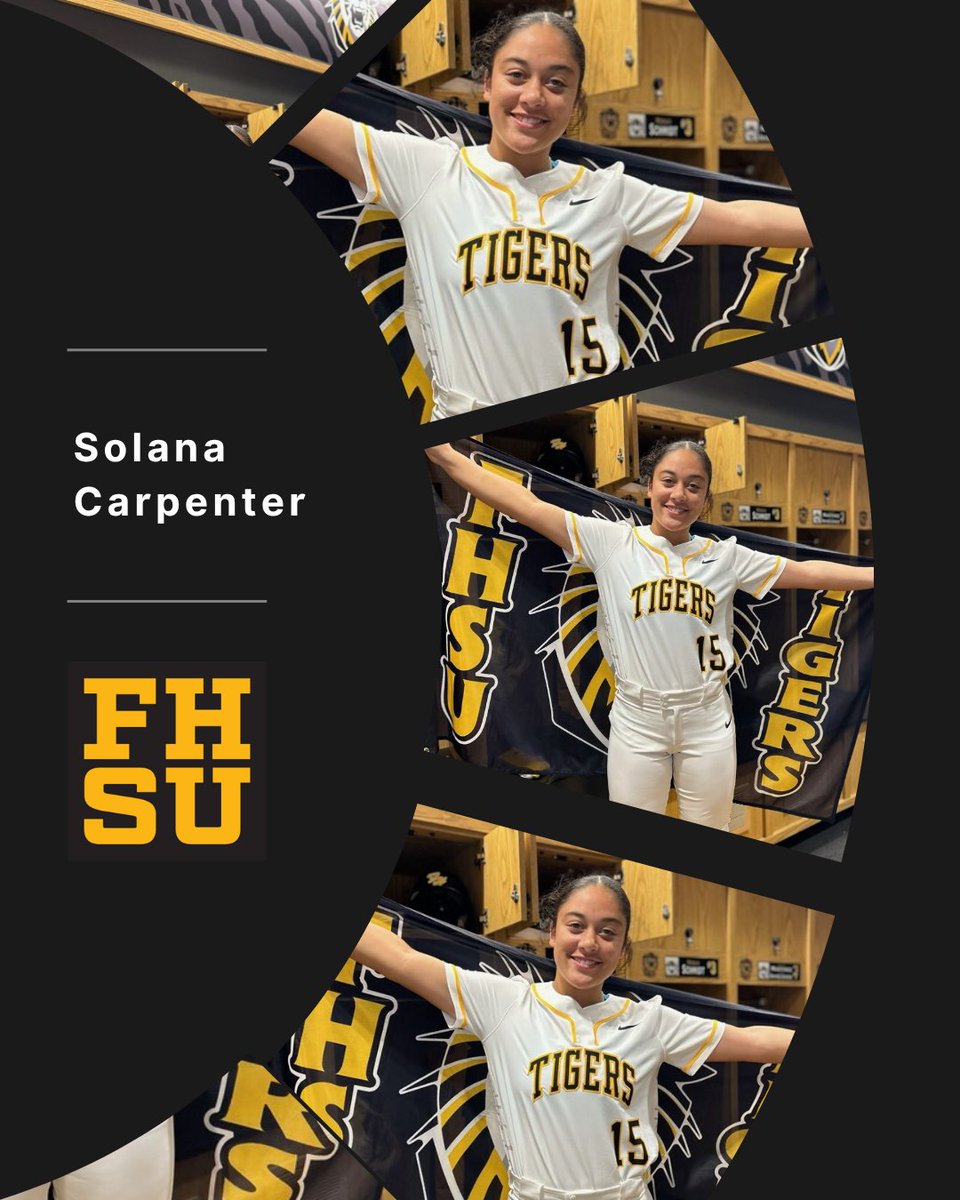 Spotlight: Solana Carpenter 
Meet Solana, an incoming Tiger from Grandview, MO! 
“I chose FHSU because Coach Pilk and Coach McKinney made me feel like they cared about my future beyond softball.”
Welcome to the Tiger family! 
#FutureTigersSpotlight #FHSU25 #SeeYourselfHere