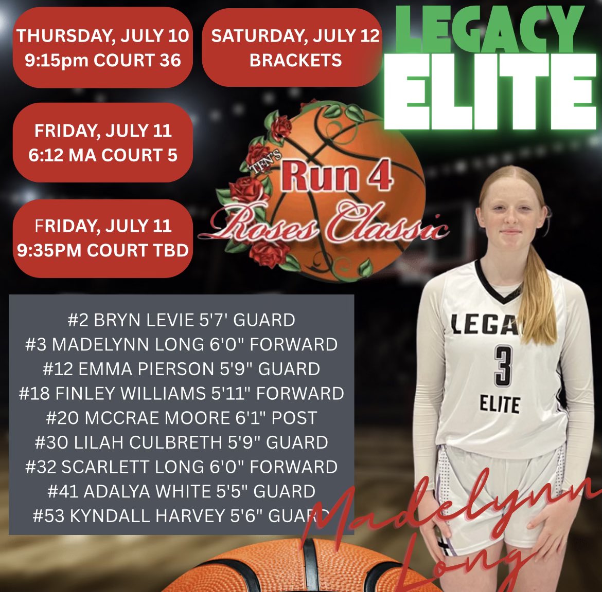 Madelynn Long (@madelynnlong_29) on Twitter photo Down to 9 sleeps before my team <a href="/Texas29s/">Texas29s</a> and I play! 🌹🏀🔥<a href="/TFNsRun4Roses/">TFN's Run 4 Roses</a> <a href="/phoenixselect/">Phoenix Select</a> Down to 9 sleeps before my team <a href="/Texas29s/">Texas29s</a> and I play! 🌹🏀🔥<a href="/TFNsRun4Roses/">TFN's Run 4 Roses</a> <a href="/phoenixselect/">Phoenix Select</a>