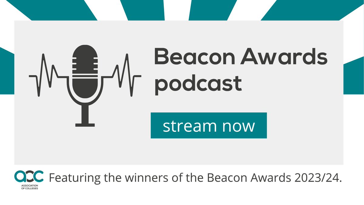 Hear from the winners of the 2023/24 Beacon Awards in our podcast series and learn more about the strategies behind their success. #AoCBeacons

click here to listen:
aoc.co.uk/awards/beacon-…