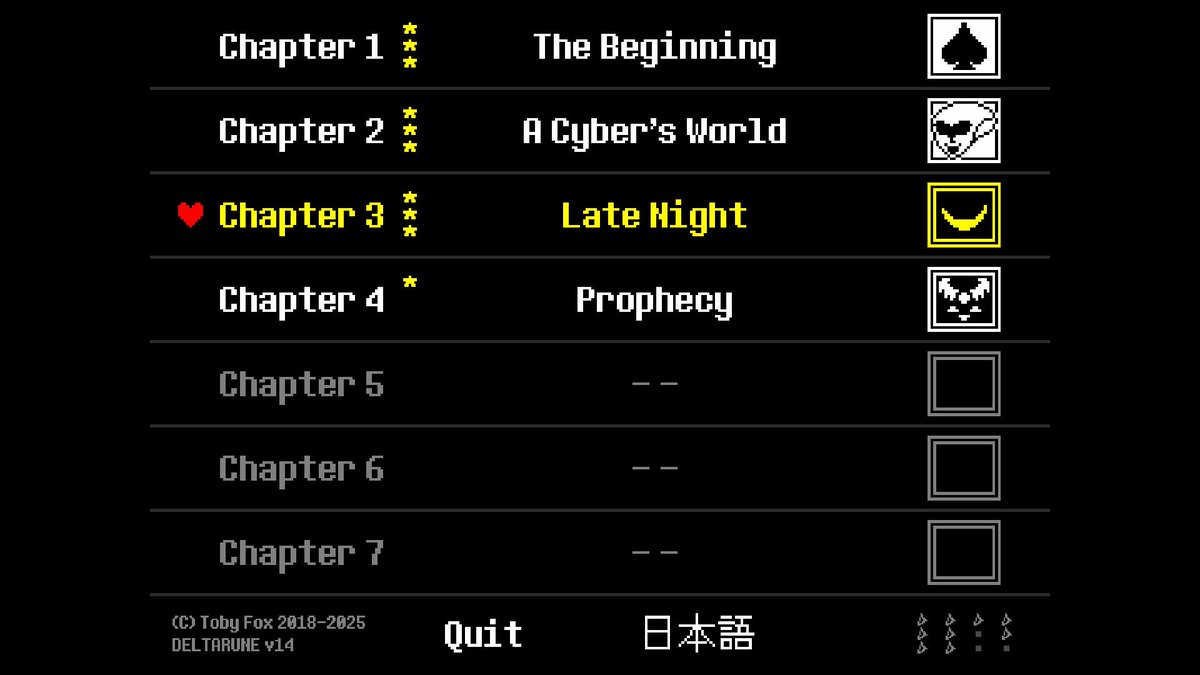 IamDoru1's tweet image. It took me almost a month to realize that chapter 3's name is a pun on "Late Knight", because Tenna failed to keep the gang busy long enough for the Knight to execute its plans.
And also the icon can be interpreted as Tenna's smile , the Knight's smile , or a half moon.