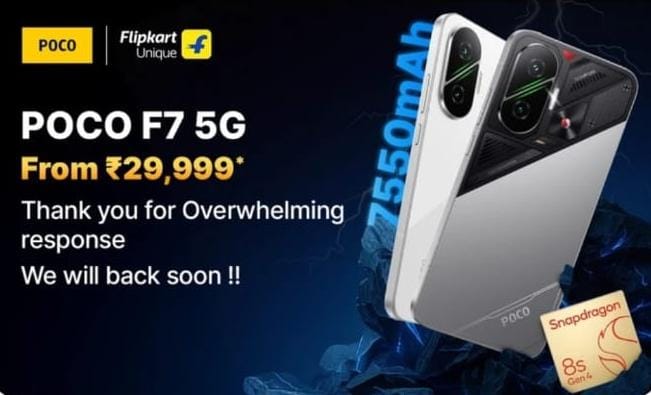 dsr1505's tweet image. Huge congratulations to the @IndiaPOCO team for the overwhelming response to the #POCOF7! 🎉 Well deserved! Looking forward to its return!
#AllPowerNoBS #Flipkart
@Himanshu_POCO @Pathtoremember @digvj