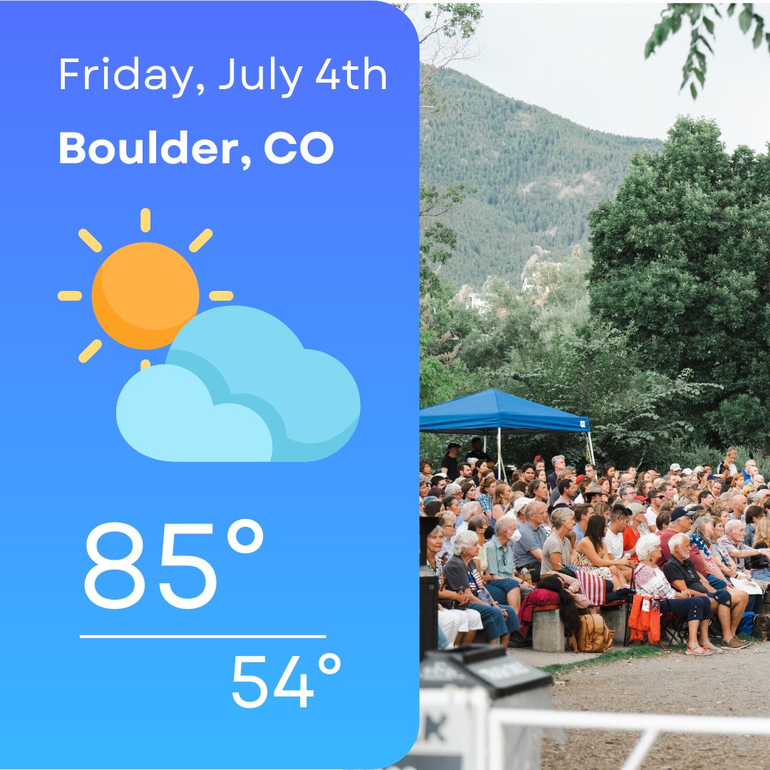 The forecast this Independence Day is calling for mostly sunny skies with a 100% chance of fun! There’s a small chance of afternoon thunderstorms but they’re expected to be over by showtime so what are you waiting for?

Grab your tickets now 👉 zeffy.com/en-US/ticketin…